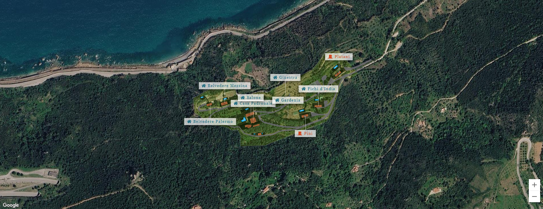 Giardini Torre Conca map preview